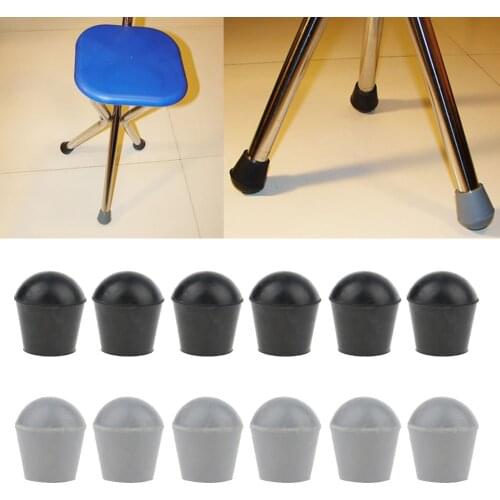 12pcs Skid Resistant Anti Slip Rubber Leg Tip For Adults Elderly Canes Walking Sticks Crutches Chair 3/4 inches