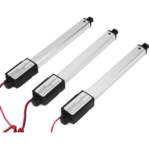 12V DC Stroke 100mm Mini Electric Linear Motor Waterproof Linear Actuator Window Door Opener 30/15/9.5mm/s Speed