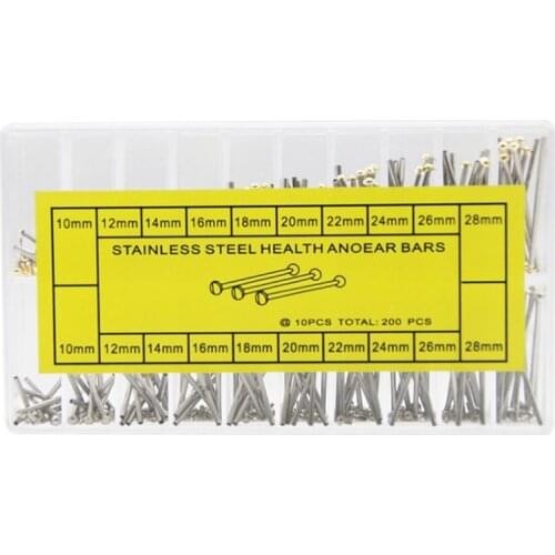 Free Shipping 200 Pcs Stainless Steel Push Pull Style Spring Bar Pin For Watches Repair CDE-130S