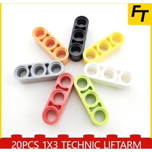 20pcs 32523 Technic Liftarm 1x3 Bricks DIY Building Blocks Compatible Moc Creative Gift Castle Toys Small Particle Brick