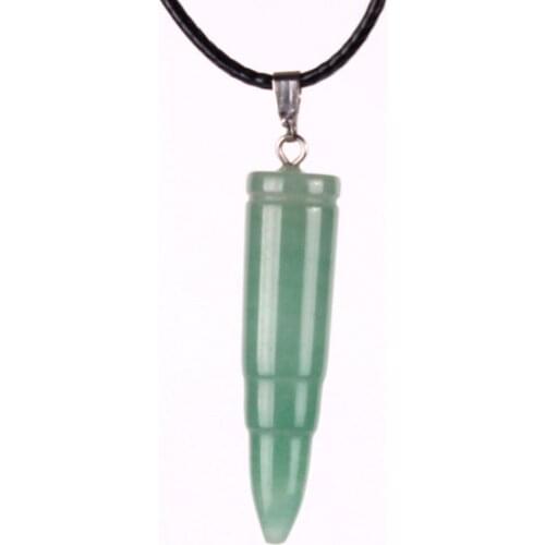 6pcs Natural Stone Green Aventurine Bullet Shape Hexagonal Pointed Reiki Chakra Crystal Bead Charms Pendants Jewelry Making Free
