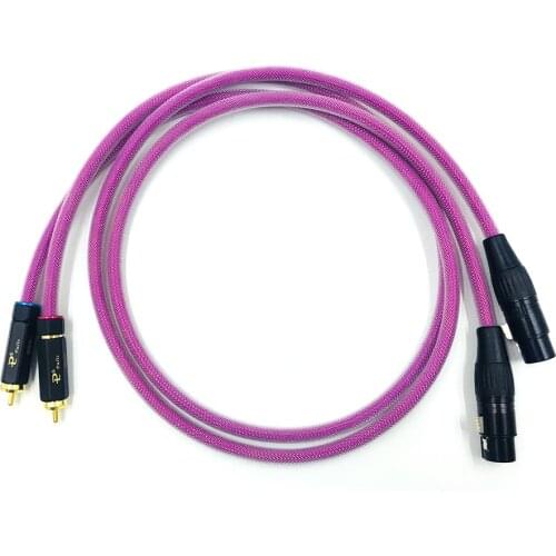 HiFi Audio RCA to XLR Balanced male Audio Cable with Gold plated plug for Amplifier AMP CD DVD player