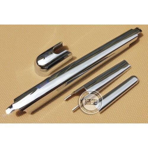 Side mirror decoration ABS chrome accessories side door mirror rim trim fit for Hyundai Santa Fe 2012-2014 car plate parts