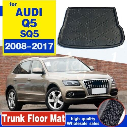 Fit For AUDI Q5 SQ5 2008-2017 Rear Trunk Tray Boot Liner Cargo Mat Pad Floor Carpet Mud Kick 2010 2011 2012 2013 2014 2015 2016