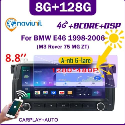 PX6 Car radio 2 din android 10 with screen For BMW E46 M3 MG ZT Rover 75 1998-2006 Carplay autoradio bluetooth Navigation stereo
