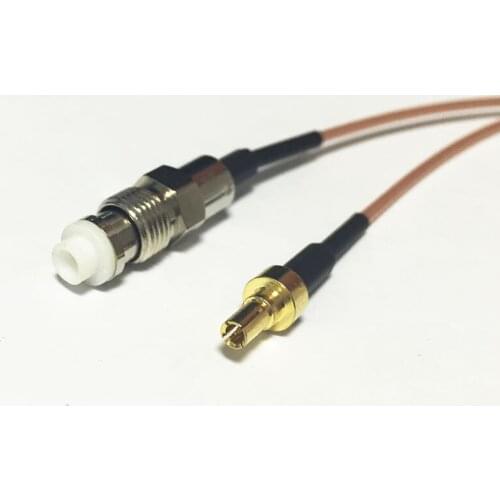 New FME Female Jack Switch CRC9 Male straight pigtail cable RG178 Wholesale 15CM 6" for 3G HUAWEI E156 E160 E169
