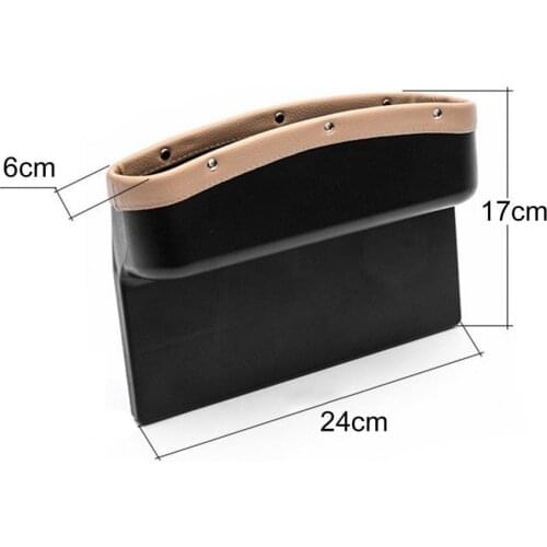 Car Seat Organizer Multifunctional Large Capacity Faux Leather Shockproof Car Gap Filler for Vehicle car accessories organizer