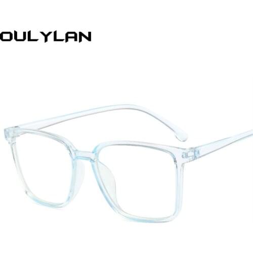 Oulylan Square Glasses Frames Women Transparent Optical Eyeglasses Fashion Fake Glasses Prescription Eyewear Frame