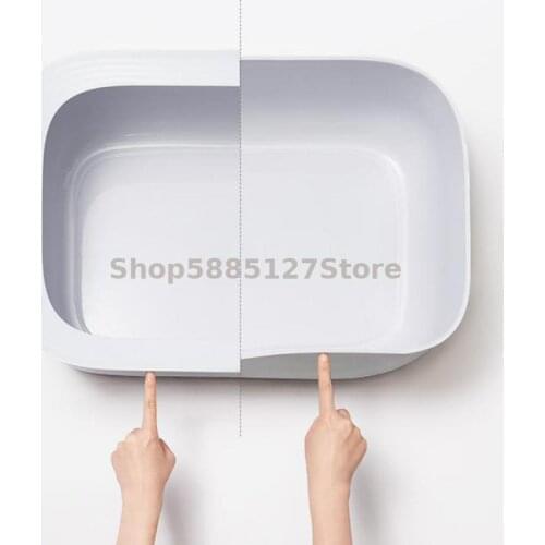 Semi Closed Cat Litter Basin Anti Splashing Extra Large Cat Excrement Basin Extra Large Cat Toilet