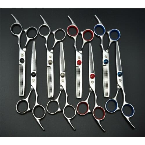 6'' 17.5cm Purple Dragon Professional Human Hair Scissors Hairdressing Cutting Shears Thinning Scissors Hair Styling Tools Z1001