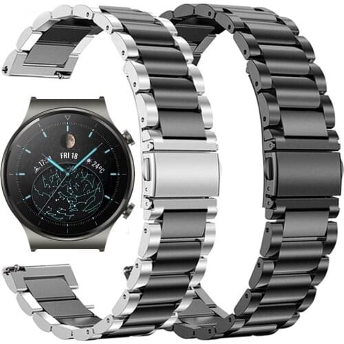 Stainless Steel Strap For Huawei Watch GT 2 Pro/GT 2 46MM/2E Active Smart Bracelet Watch Band 22MM Straps For Honor Magic Correa