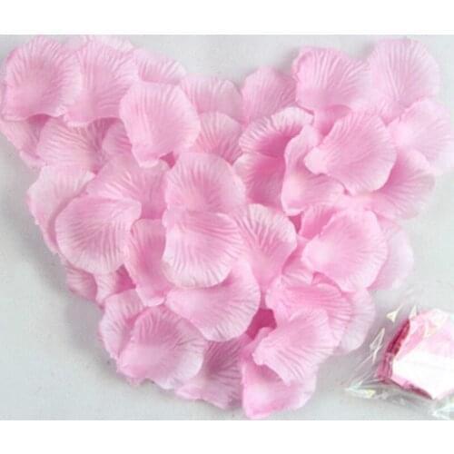 100pcs/bag Pink Simulation Petals Banners Streamers ConfettiThrowing Petals Confetti Wedding Party Decoration Banners Streamer