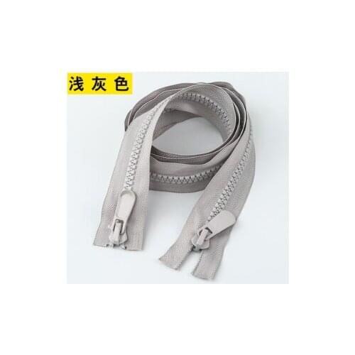 A5 Sewing supplies 120CM Resin zipper color down jacket zipper No.8 double zipper garment long zipper self-locking pull head