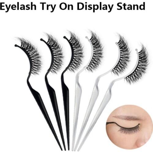 Female Girl Beauty Eyelashes Display Rack Playing Board Artifact Plastic Stick Planting Grafting Eyelash Try-on Device