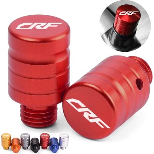 Universal M8 M10X1.25 Motorcycle CNC Mirror Holes Plug Screws With Logo CRF For Honda CRF250R CRF450R CRF 250 450 R 2007-2020