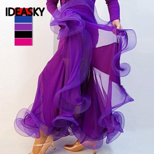 Flamenco skirts for latin dance women skirt long adult ballroom practice woman modern standard dress competition children
