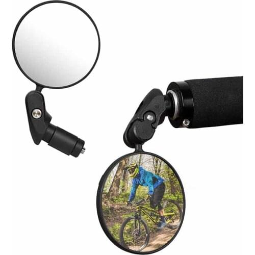 WEST BIKING Bike Rearview Mirror 360 Rotation Adjustable Wide Angle Cycling Rear View MTB Road Bike Bicycle Handlebar Mirrors