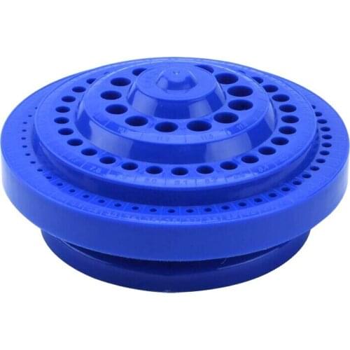 1-13mm Drill Bit Storage Case Round Shape Hard Plastic Organizer Case for Drill Bits