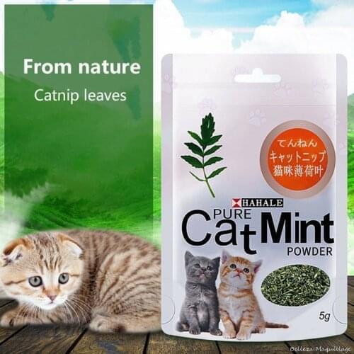 1PC Catnip Pet Supplies Menthol Flavor Funny Cat Toys New Organic 100% Natural Premium Catnip Cattle Grass 10g Pet Products