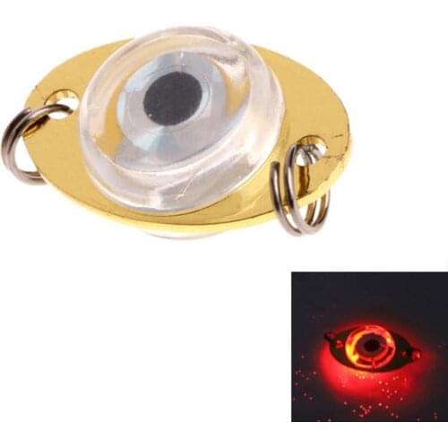 1pc LED Fish Lamp Mini Fishing Lure Light LED Deep Fishing Underwater Fishing Wholesale Luminous Lure Eye Shape Bait Drop S M1R8
