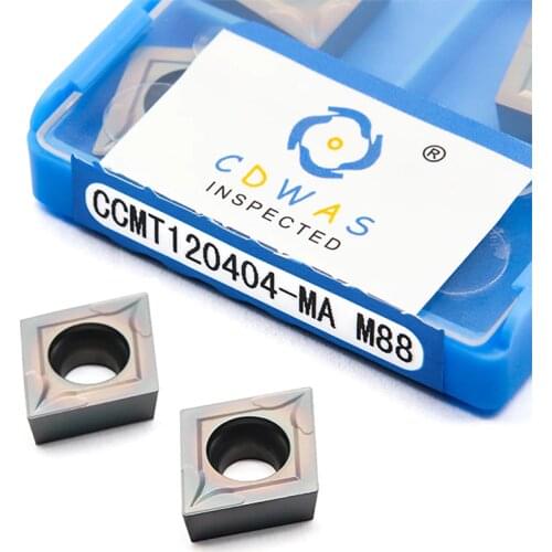 10pcs CCMT120404 MA M88 High Quality Carbide Inserts Internal Turning Tool CNC Lathe Cutter Tools CCMT 120404 Colorful Blades