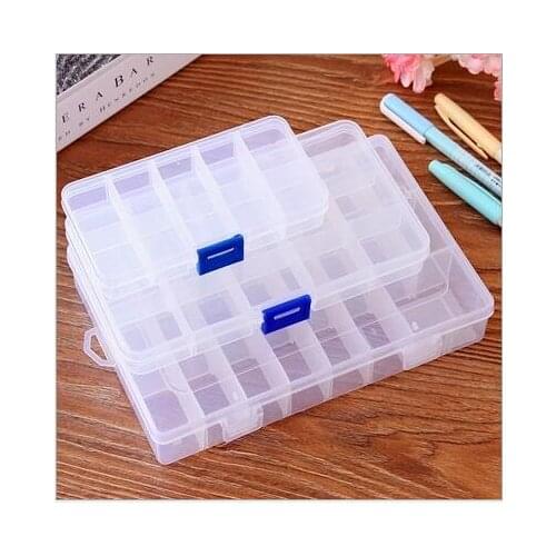 10 Grids, 15 Grids, 24 Grids, 36 Cases, Transparent Storage Box, Jewelry Box, Plastic Parts, Storage Box, Removable