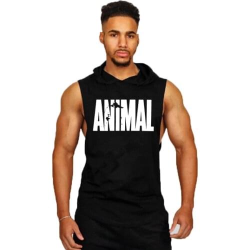2021MenBrand Gym Clothing Bodybuilding Hoodie Sleeveless Shirt Fitness Mens Tank Top Muscle Vest Stringer Undershirt Summer Tank