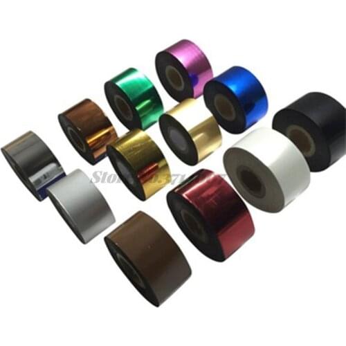 3cm Gold Silver Foil Rolls Leather Paper Hot Foil Stamping Heat Transfer Anodized Gilded Paper Sticker Thank You Rub