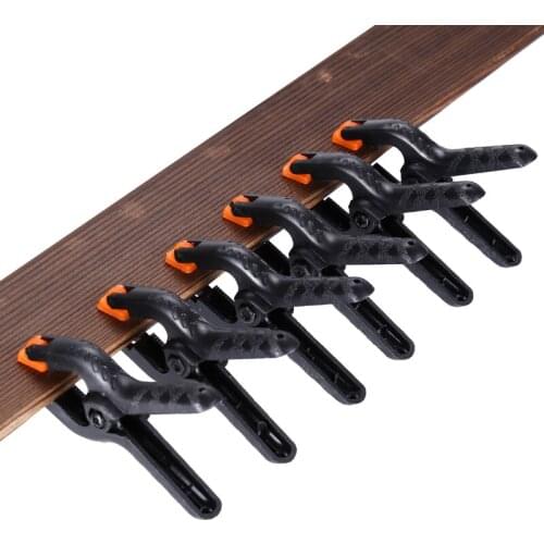 40pcs/lot 2inch Plastic Nylon Clamps For Woodworking Spring Clip Photo Studio Grampo Fixture Fastening Clamp DIY Tools