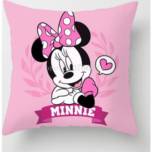 45x45cm Mickey Mouse Cushion Cover Disney Throw Pillows Minnie Home Textile Pillow Cover Christmas Decorations for Home