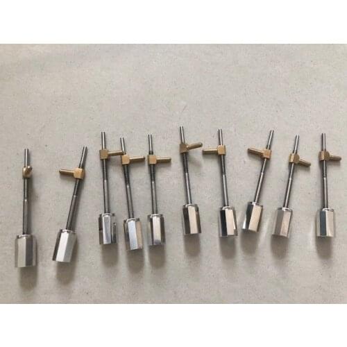 5pcs Top grade cello bow button screw silver one part Solid