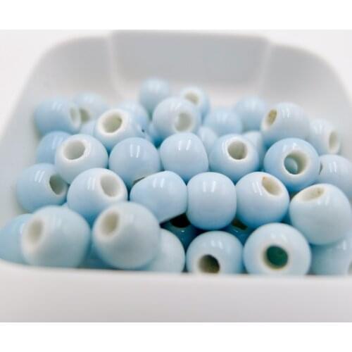 6# 100pcs China Ceramic Beads China Not Wooden Procelain Bead For Jewelry Making 6mm Beads #A506A