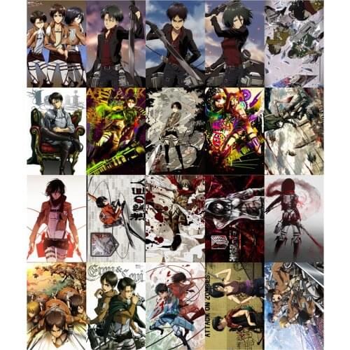 20 Posters Anime Wall Stickers Two-dimensional Room Dormitory Decoration Painting Comic Wallpaper Mural