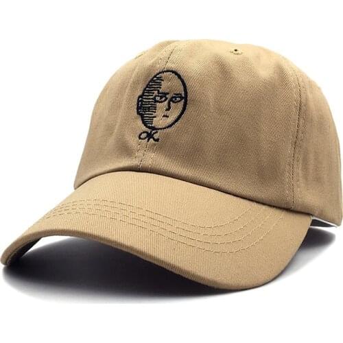 1 Pcs Simple Anime ONE PUNCH MAN Dad Hat Cotton Baseball Cap Embroidery Funny Hats for Women Men Snapback Hat Figure Toys Gifts
