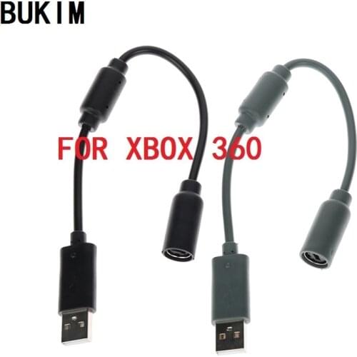 BUKIM 10 PCS Converter Adapter Cord For Microsoft Xbox 360 Wired Controller Gamepad USB Breakaway Extension Cable for Xbox 360
