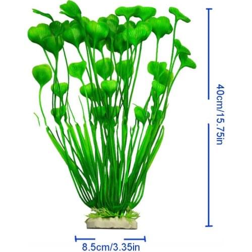 C1FA Artificial Plastic Plants Tall Aquarium Decor Safe Fish Tank Decoration Ornament