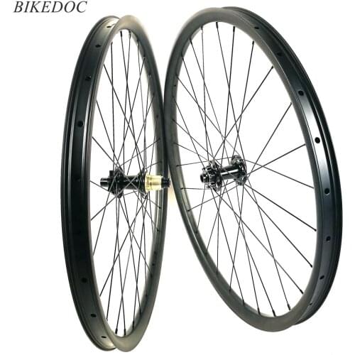 BIKEDOC Carbon Fibre Mountain Bike 29er MTB Bicycle Wheels Powerway M81 Hub XD body