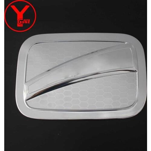 Chrome Car Fuel Tank Cover For Toyota Yaris 2018 2019 Sedan ABS Car Auto Exterior Parts Plate Tank Cap Accessories YCSUNZ