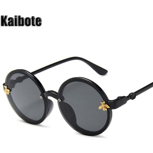 Kaibote S-6603 Cute Kids Sunglasses Round Frame Fashion Boy Girl Sun Eyeglasses UV Protection Outdoor Wear High Quality Glasses