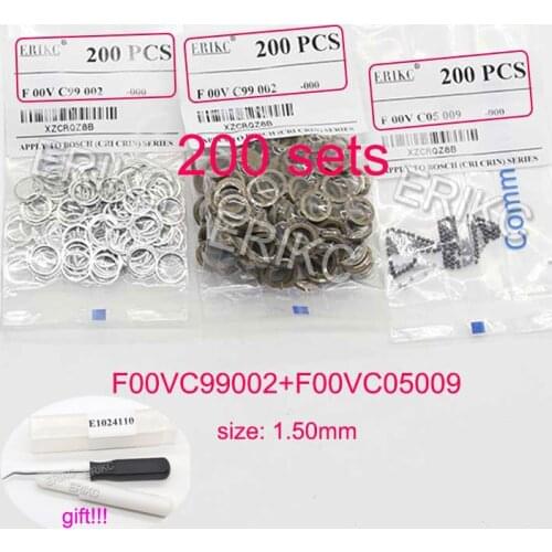 ERIKC Repair Kit Gasket F00VC99002 1.34mm Steel Ball F00VC05001 1.5mm Ceramic Ball F00VC05009 F00VC05008 F00RJ02177 for BOSCH