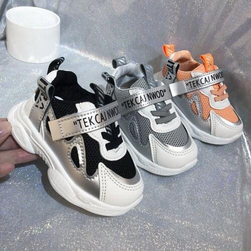 Kids Toddler Shoes For Baby Boys Girls Children Casual Sneakers Air Mesh Breathable Soft Running Sports Shoes Size 21-30