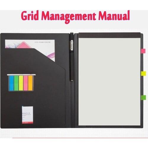 A4 Multifunctional Management Manual B5 PU Folder A5 Notebook Line Blank Grid Notepad Memo Pad Meeting Records