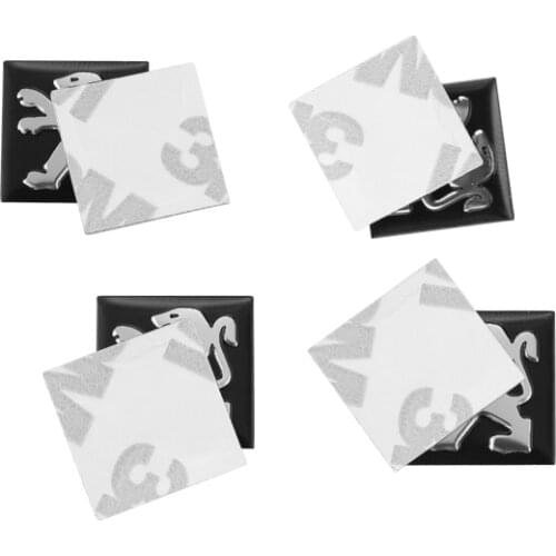 5 Pcs 16mm Aluminum Car Emblem Key Sticker Accessories For Peugeot 206 207 208 301 307 308 406 407 408 508 607 2008 3008 4008