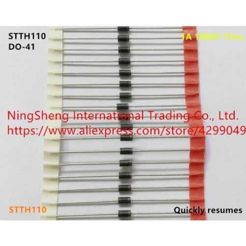 Original new 100% import STTH110 DO-41 quickly resumes 1A 1000V 75ns