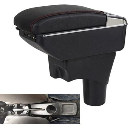 For Chevrolet spark armrest box Charging heighten Double layer central Store content cup holder ashtray accessories