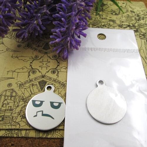 20pcs--"Jack Skellington faces 2 "stainless steel charms more style for choosing DIY Charms pendants for necklace