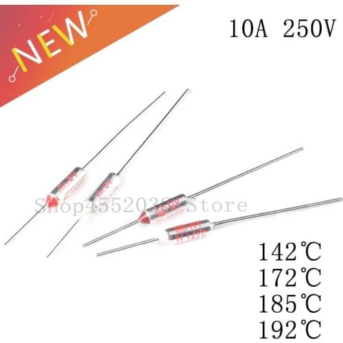 5Pcs/lot TF Thermal Fuse RY 10A 250V Series Metal shell Fuses 142/172/185/192 centigrade 250V 10A Rice cooker Thermal Fuse