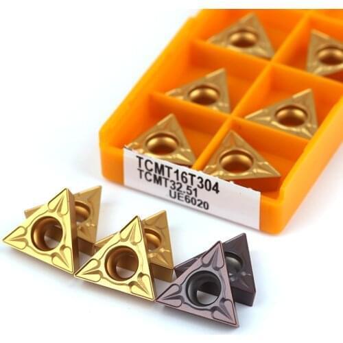 TCMT16T304 TCMT16T308 VP15TF UE6020 carbide blade metal turning tool CNC turning tools can be indexed TCMT 16T304 cutting tool