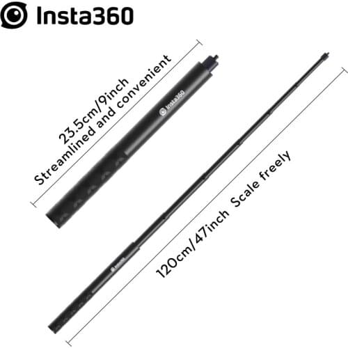 Insta360 Extension rod 120cm 47inch Invisible Selfie Stick for ONE X/ONE X2/EVO/Gopro 5 6 7 8 9 DJI Osmo Action Sports Camera