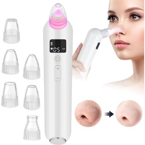 Electric Blackhead Remover Device T Zone Pore Acne Pimple Removal Vacuum Suction Facial Black head Beauty Clean Tools Skin Care